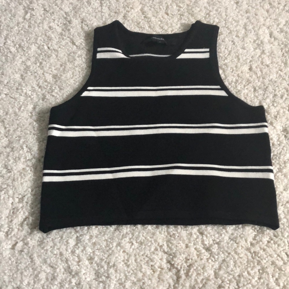 Striped crop top